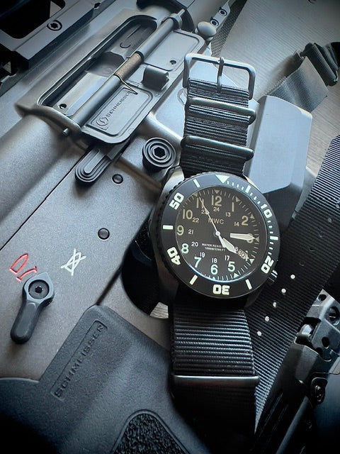 MWC "Depthmaster" Military Divers Watch – 100ATM / 3,280ft / 1000m Water Resistant, PVD Stainless Steel Case with Helium Valve (Quartz)