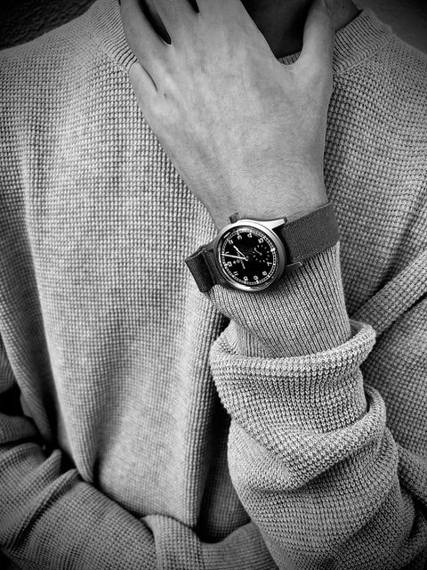 MWC 1940s/1950s "Dirty Dozen" Pattern General Service Watch with Sapphire Box Crystal and 21 Jewel Automatic Movement