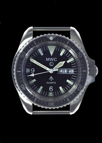 MWC 1999-2001 Pattern Quartz Day/Date Military Divers Watch with Stainless Steel Case and Sapphire Crystal