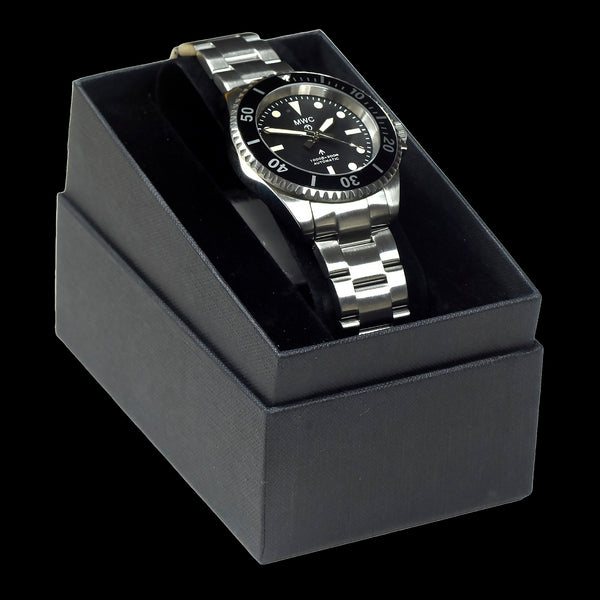 MWC 24 Jewel 1982 Pattern 300m Automatic Military Divers Watch with Sapphire Crystal on a Matching Stainless Steel Bracelet (Non Date Version)