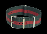 22mm Green and Red NATO Military Watch Strap