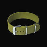 20mm Olive Green Silicone/Rubber NATO Military Watch Strap