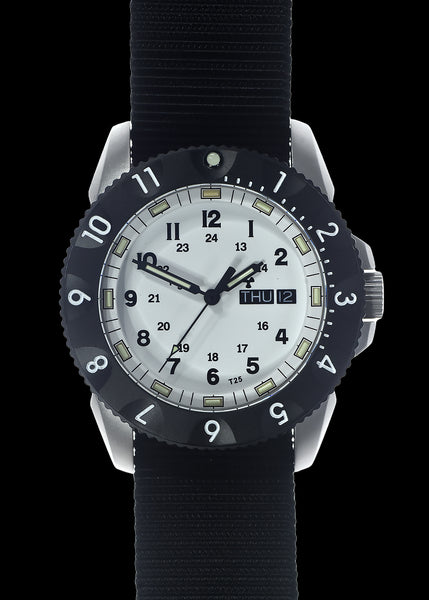 MWC P656 2025 Model Stainless Steel Tactical Series Watch with Day/Date, GTLS Tritium and Sapphire Crystal