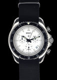MWC NATO Pattern Stainless Steel Military Pilots Chronograph with Sapphire Crystal - 12 Hour GMT Bezel