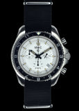 MWC NATO Pattern Stainless Steel Military Pilots Chronograph with Sapphire Crystal - 12 Hour GMT Bezel