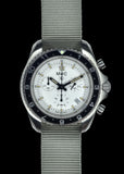 MWC NATO Pattern Stainless Steel Military Pilots Chronograph with Sapphire Crystal - 12 Hour GMT Bezel