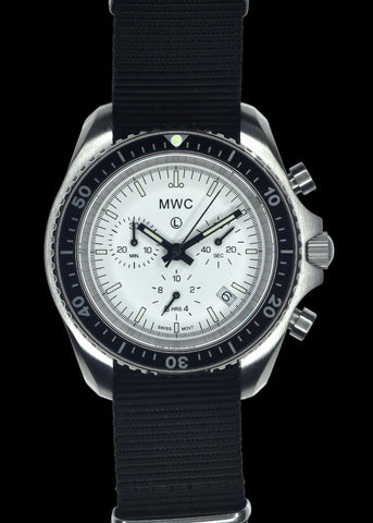 MWC NATO Pattern Stainless Steel Military Pilots Chronograph with Sapphire Crystal