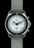 MWC NATO Pattern Stainless Steel Military Pilots Chronograph with Sapphire Crystal
