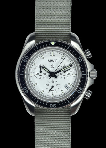 MWC NATO Pattern Stainless Steel Military Pilots Chronograph with Sapphire Crystal