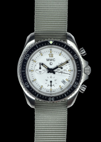 MWC NATO Pattern Stainless Steel Military Pilots Chronograph with Sapphire Crystal