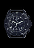 MWC NATO Pattern Stainless Steel Military Pilots Chronograph with Sapphire Crystal - 12 Hour Dial with GTLS/Tritium Illumination
