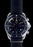 MWC NATO Pattern Stainless Steel Military Pilots Chronograph with Sapphire Crystal - 12 Hour Dial