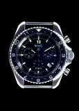 MWC NATO Pattern Stainless Steel Military Pilots Chronograph with Sapphire Crystal - 12 Hour Dial