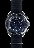 MWC NATO Pattern Stainless Steel Military Pilots Chronograph with Sapphire Crystal