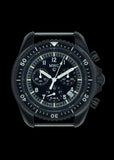 MWC NATO Pattern Black PVD Steel Military Pilots Chronograph with Sapphire Crystal with GTLS/Tritium Illumination