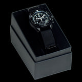MWC NATO Pattern Black PVD Steel Military Pilots Chronograph with Sapphire Crystal with GTLS/Tritium Illumination