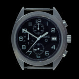 MWC NATO Pattern Stainless Steel Hybrid Military Pilots Chronograph with Sapphire Crystal