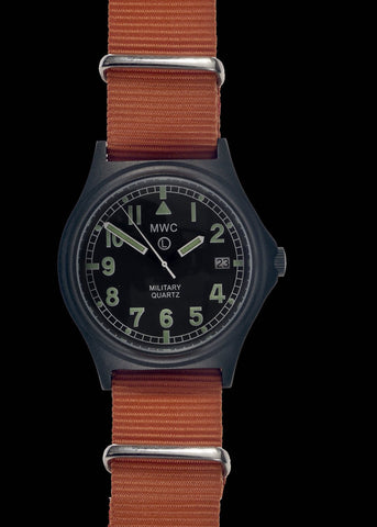 MWC 24 Jewel 300m Automatic Military Divers Watch with Sapphire Crystal and Ceramic Bezel in Black PVD Steel