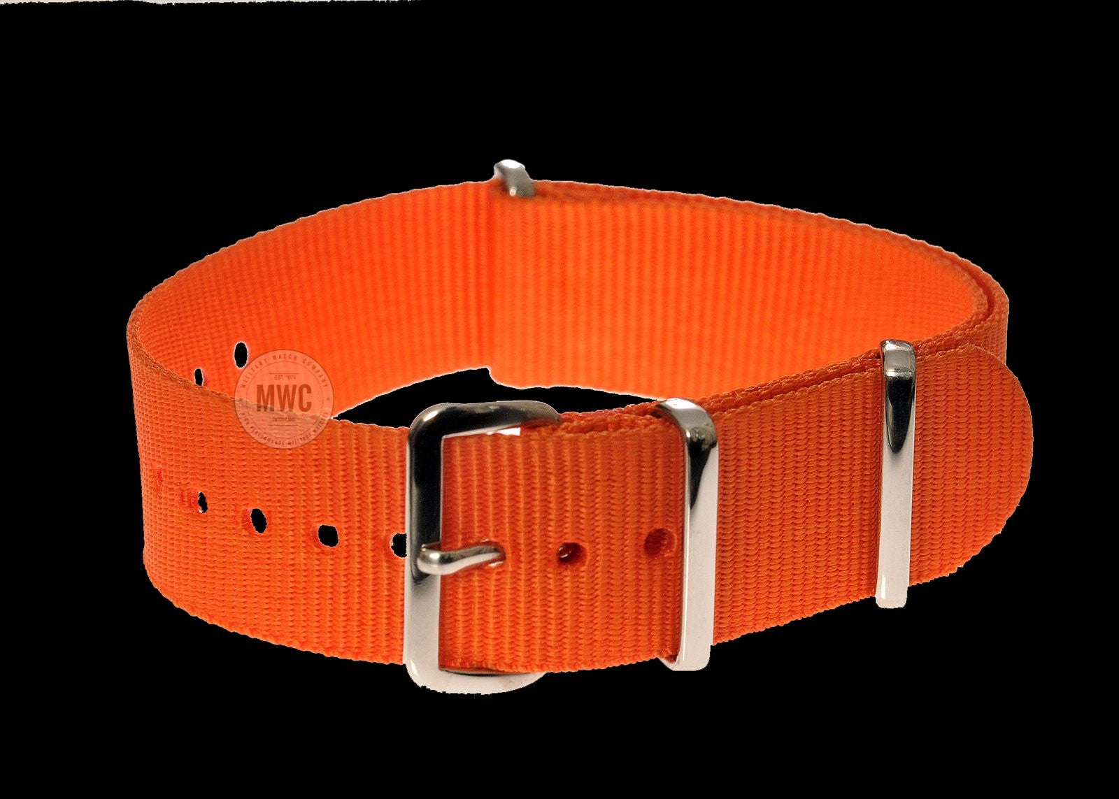 24mm Orange "High Visibility" SAR NATO Military Watch Strap (Copy)