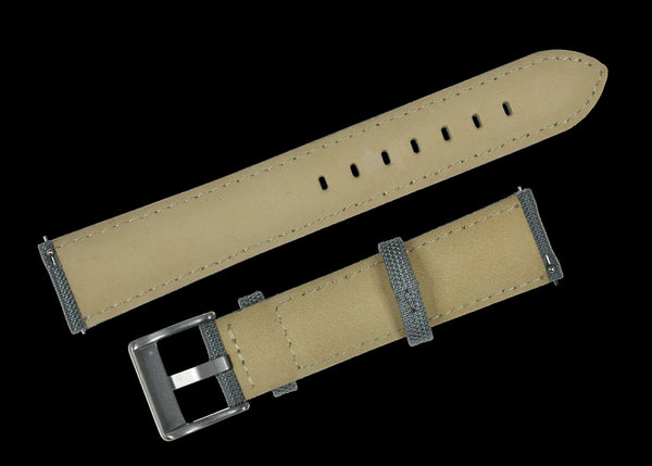 20mm Grey Sailcloth CORDURA® Watchstrap