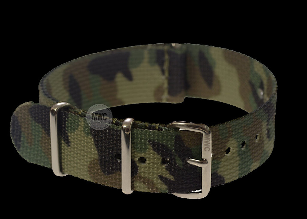 NATO 20mm Camouflage Watch Strap (The colors scheme is designed for use in climates such as northern Europe, the northern United States and Canada)